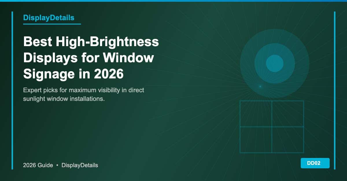 Best High-Brightness Displays for Window-Facing Retail: 2026 Buyer's Guide