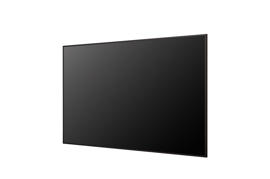 LG 75UH5Q-E commercial signage display — angled view