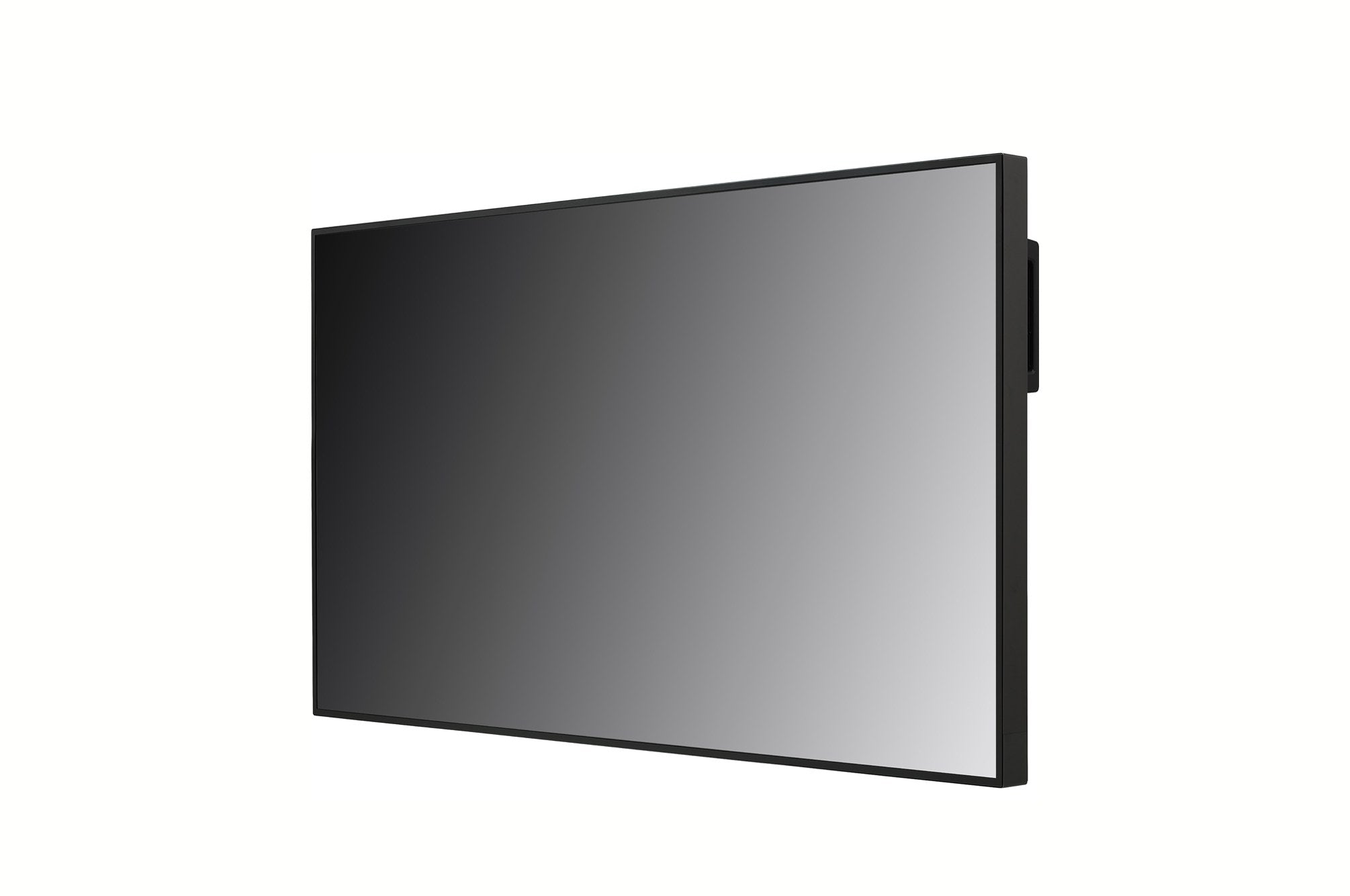 LG 75XS4P-B window-facing display — angled view