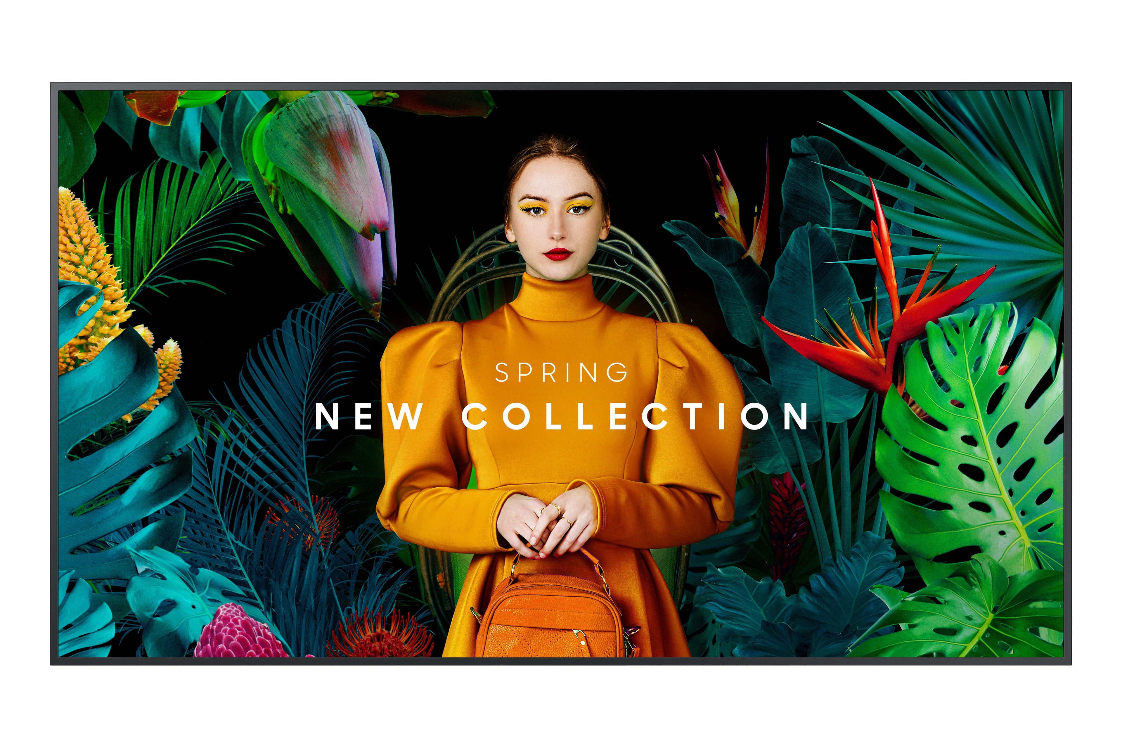 LG UH5J 65-inch 4K digital signage display - front view