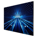 Samsung The Wall All-in-One 146" 4K MicroLED display, perspective view with vivid on-screen content