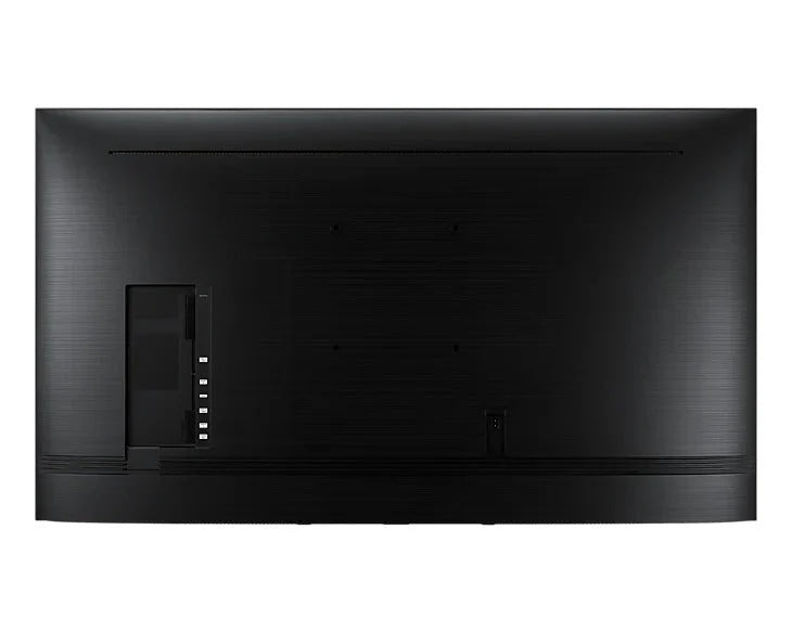 Samsung QE50T commercial display showing vivid 4K content on screen