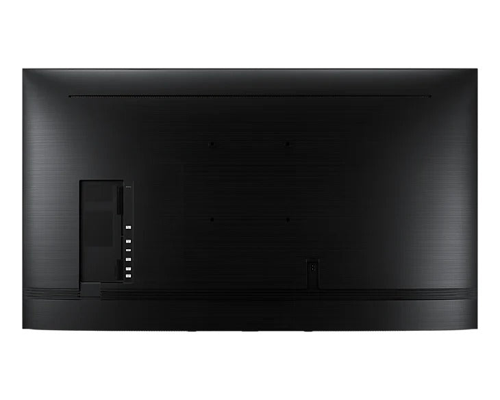 Samsung QE65T commercial display showing vivid 4K content on screen