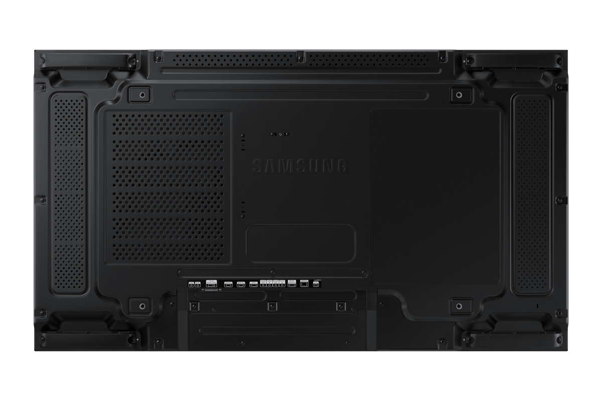 Samsung VM55B-U 55-inch video wall display, rear with HDMI, DisplayPort loop-out, DVI, RS232C and RJ45 ports